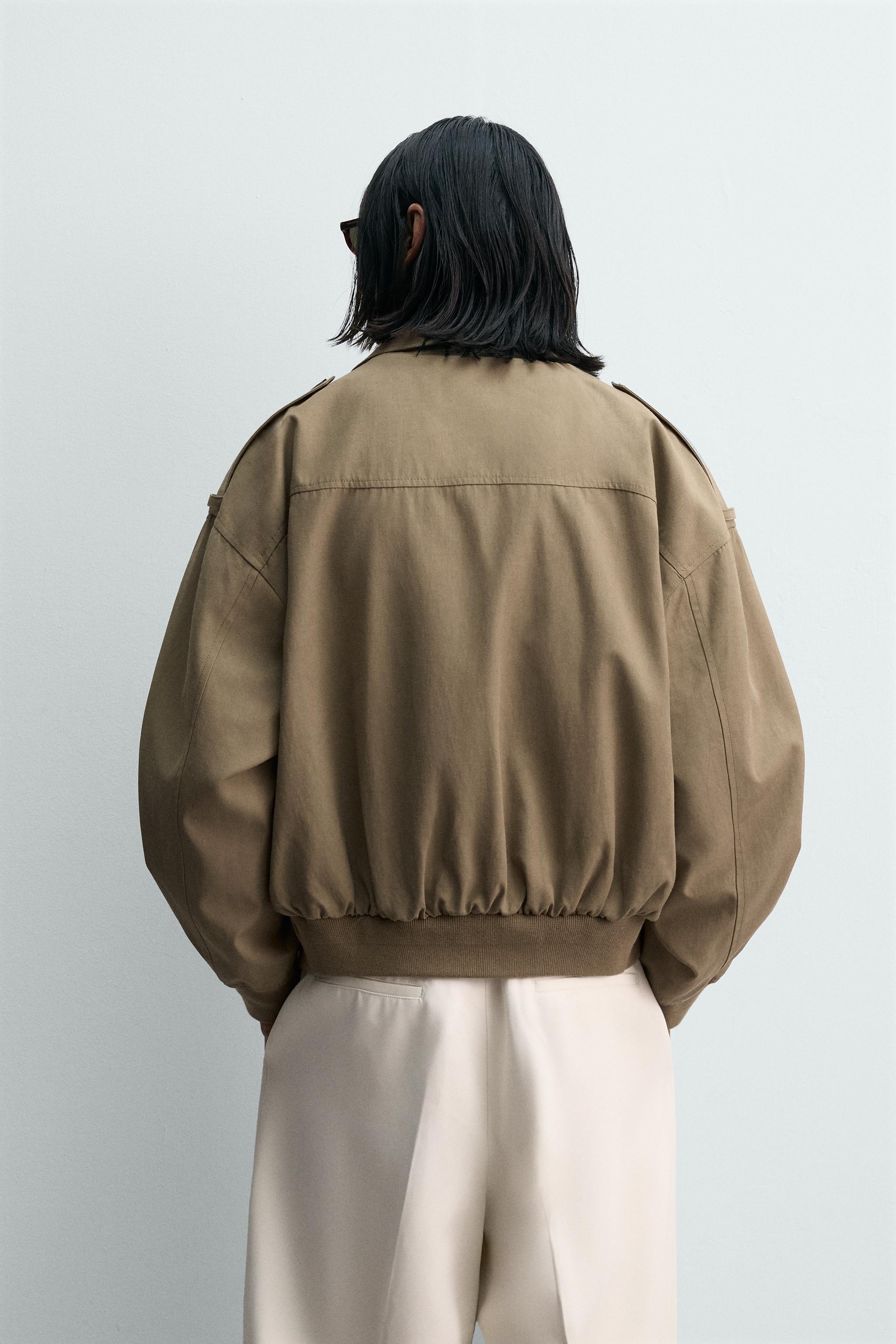 BLOUSON RELAXED FIT VISCOSE ET COTON